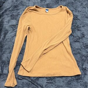 Old Navy Women's Camel Long Sleeve Tee